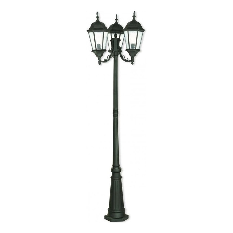 Beaumont Lane 3 Light Outdoor Post Light in Textured Black