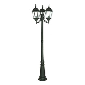 Beaumont Lane 3 Light Outdoor Post Light in Textured Black