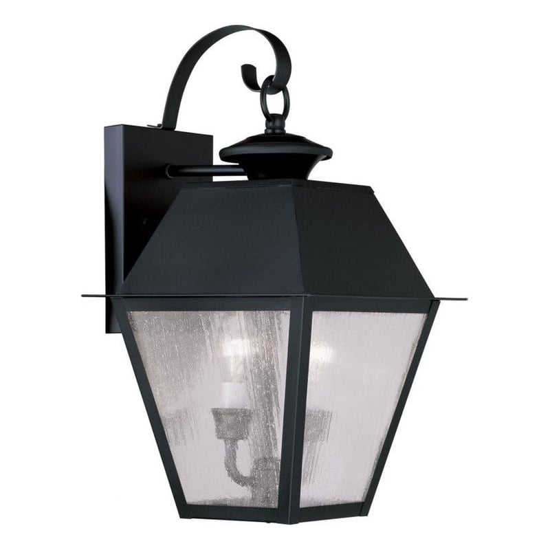 Beaumont Lane 2 Light Outdoor Wall Lantern in Black