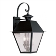 Beaumont Lane 3 Light Outdoor Wall Lantern in Black