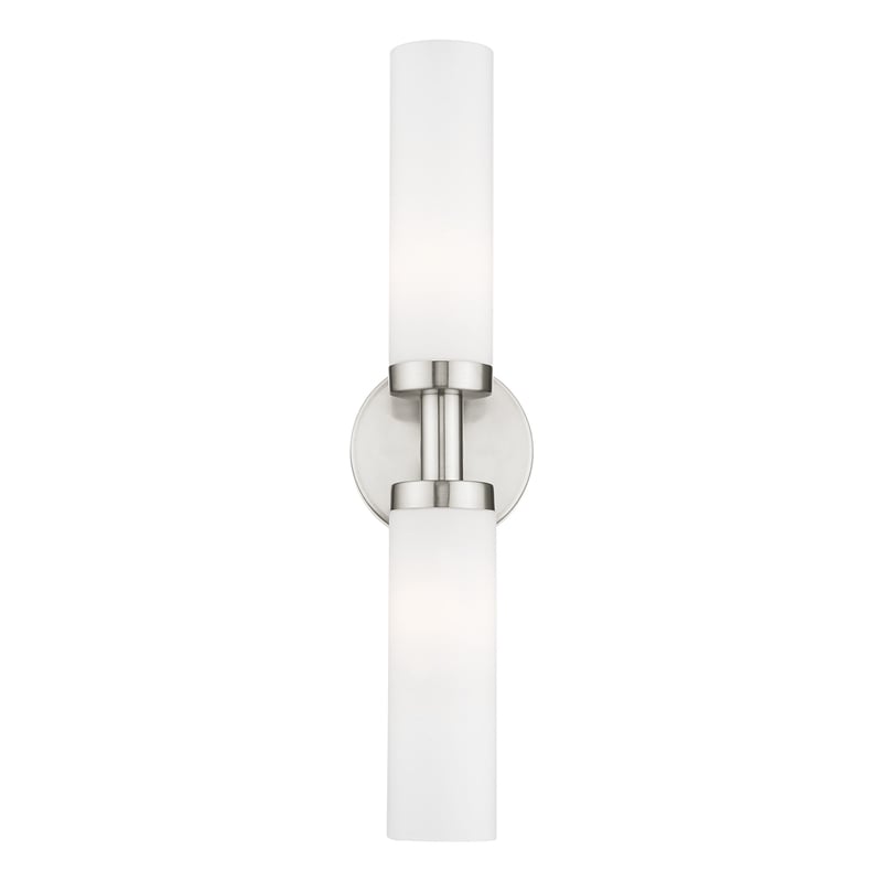 Beaumont Lane 2 Light Bath Light in Brushed Nickel