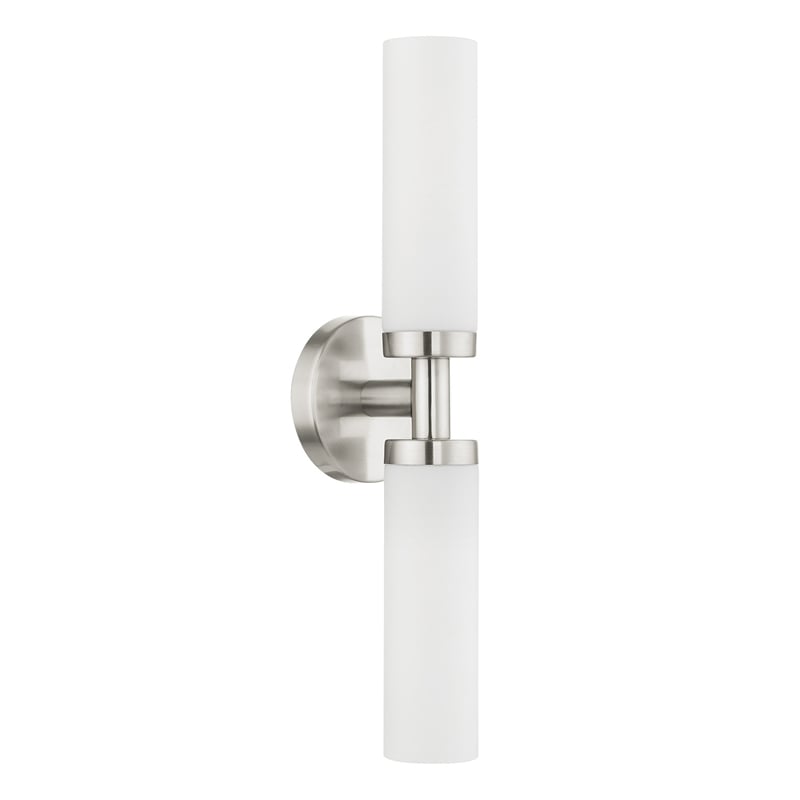 Beaumont Lane 2 Light Bath Light in Brushed Nickel