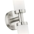 Beaumont Lane 2 Light Bath Light in Brushed Nickel