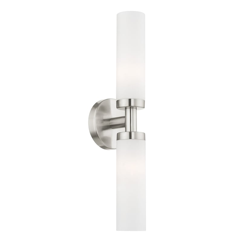 Beaumont Lane 2 Light Bath Light in Brushed Nickel