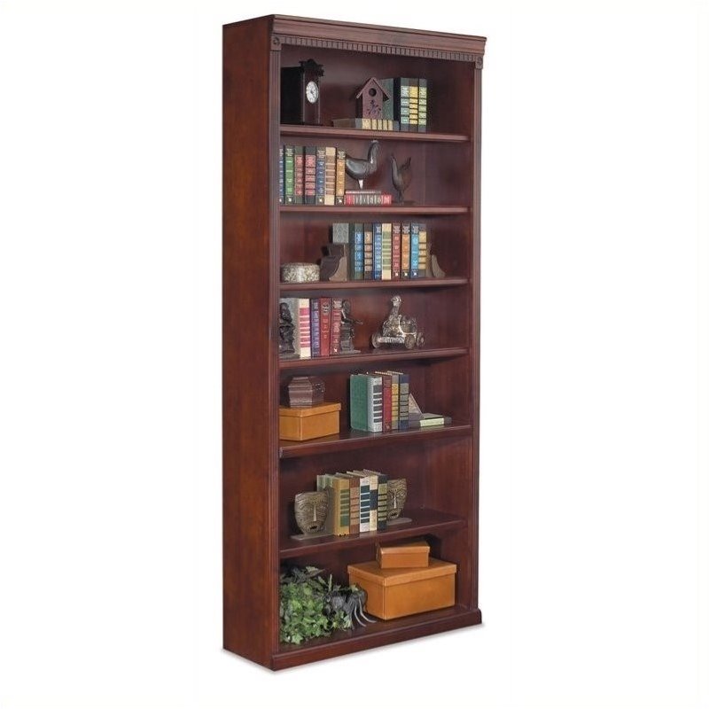 Beaumont Lane 7 Shelf Bookcase in Vibrant Cherry - BL-4618