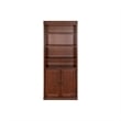 Beaumont Lane Transitional Wood Bookcase with Doors Storage Cabinet in Brown
