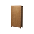 Beaumont Lane Traditional Wood Bookcase with Doors and Shelves in Brown