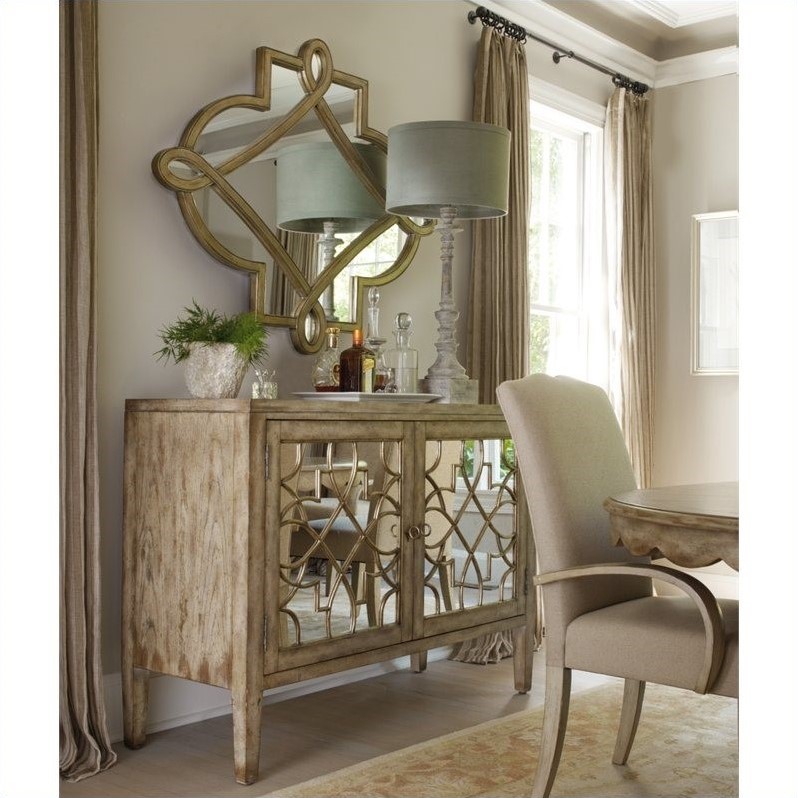 Beaumont Lane Two Door Mirrored Console In Surf Visage Bl 430718 Beaumont Lane Two Door Mirrored Console In Surf Visage