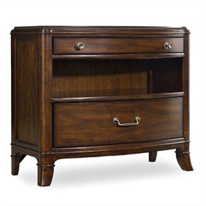beaumont lane 2-drawer nightstand in walnut