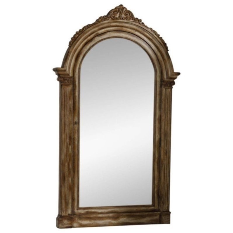 Beaumont Lane Floor Mirror With Jewelry Storage Finish
