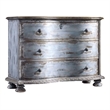 Beaumont Lane 3-Drawer Poplar Wood Accent Chest in Soft Blue