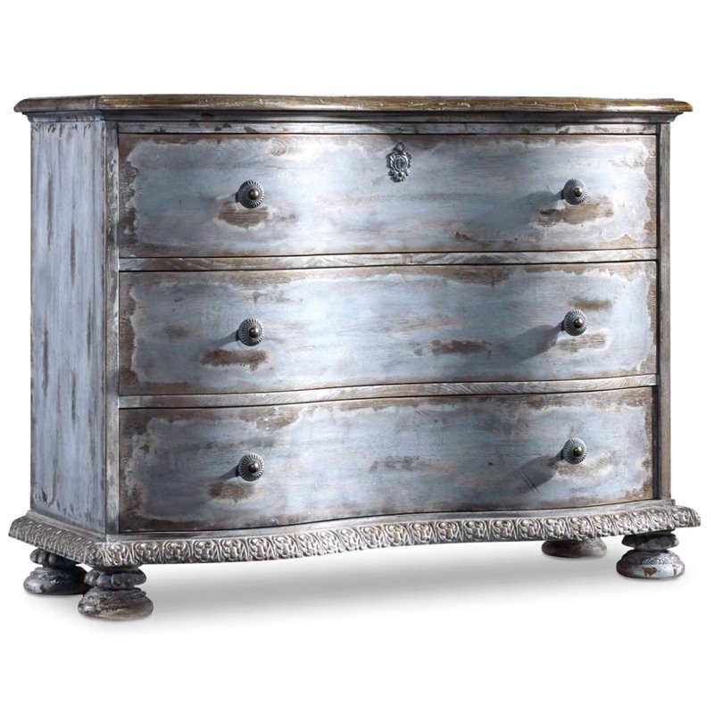 Beaumont Lane 3 Drawer Accent Chest in Blue