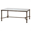 Beaumont Lane Iron Coffee Table in Rustic Bronze Patina