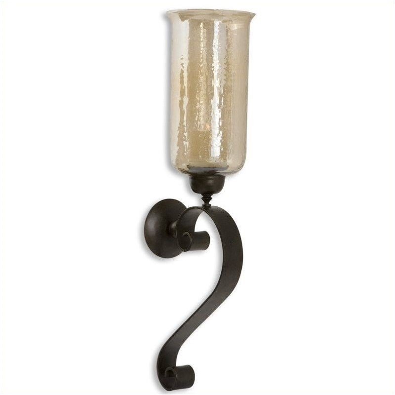 Beaumont Lane Candle Wall Sconce in Antiqued Bronze