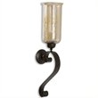 Beaumont Lane Candle Wall Sconce in Antiqued Bronze