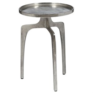 beaumont lane end table in silver