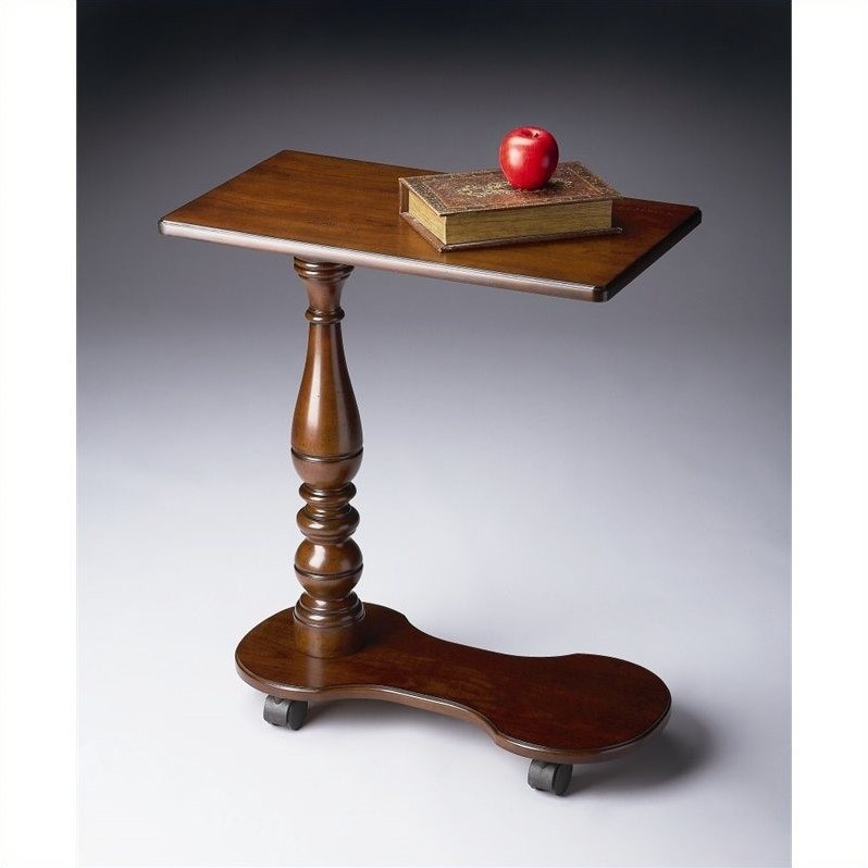 Beaumont Lane Mobile Tray Table in Plantation Cherry