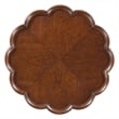 Beaumont Lane Wood Cherry Pedestal Table Round Hand-Carved 26