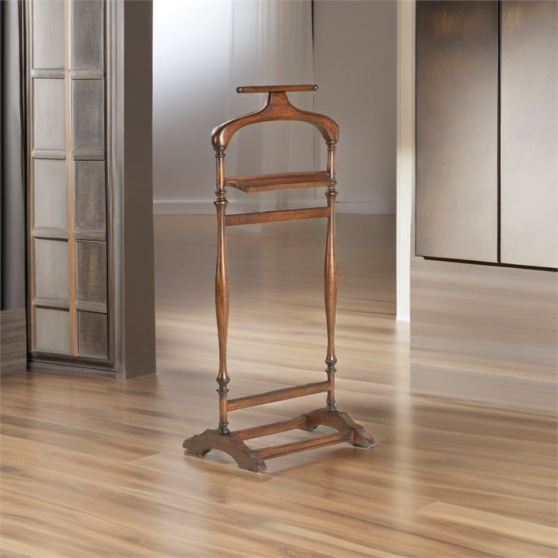 Beaumont Lane Valet Stand in Plantation Cherry