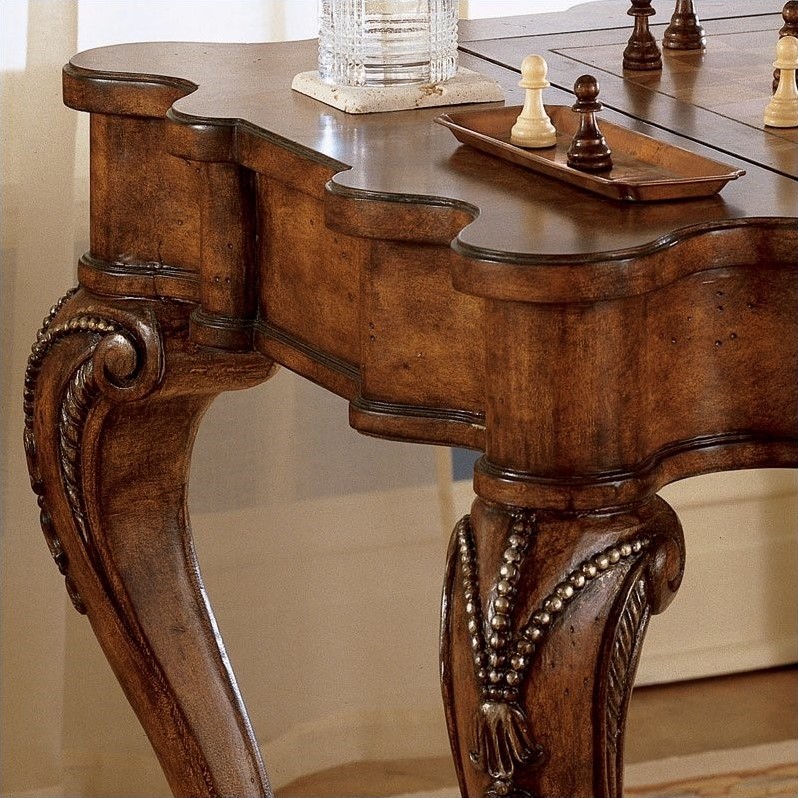 Beaumont Lane Wood Game Table in Burnt Wine