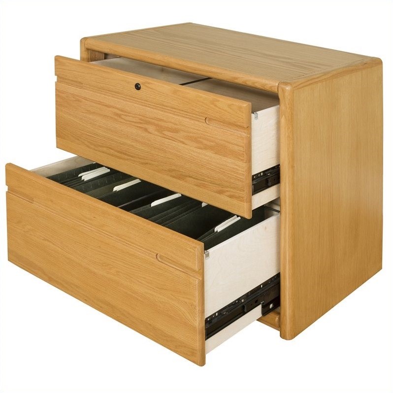 Beaumont Lane 2 Drawer Lateral File In Medium Oak Bl 4748