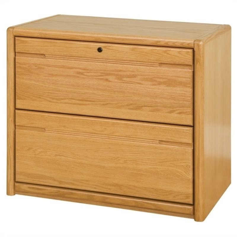 Beaumont Lane 2 Drawer Lateral File In Medium Oak Bl 4748
