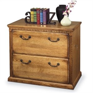 beaumont lane lateral 2 drawer wood file storage cabinet in wheat