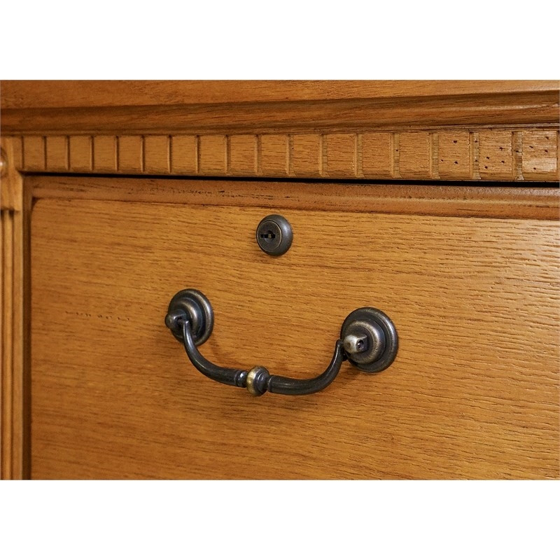 Beaumont Lane 4 Drawer Vertical File Cabinet in Distressed Wheat