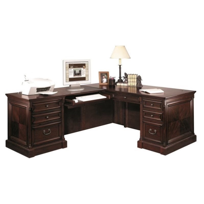 Beaumont Lane 74 Executive Desk For Left Hand Facing Keyboard Beaumont Lane 74