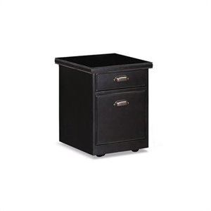 beaumont lane 2 drawer mobile wood file storage cabinet in black