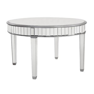 beaumont lane mirrored round dining table