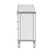 Beaumont Lane 6 Drawers Contemporary Wood/Mirrored Dresser in White
