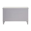 Beaumont Lane 6 Drawers Contemporary Wood/Mirrored Dresser in White