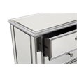 Beaumont Lane 6 Drawers Contemporary Wood/Mirrored Dresser in White