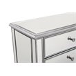 Beaumont Lane 6 Drawers Contemporary Wood/Mirrored Dresser in White