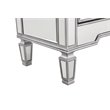 Beaumont Lane 6 Drawers Contemporary Wood/Mirrored Dresser in White