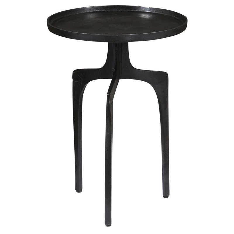 Beaumont Lane Metal End Table in Black BL1654401