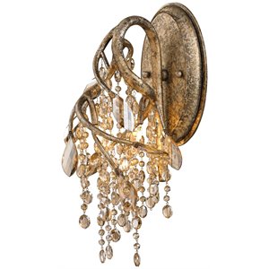 beaumont lane crystal wall sconce in mystic gold