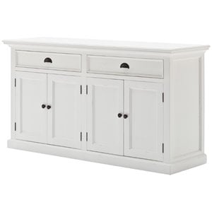 Beaumont Lane Wood Sideboard Dining Buffet with Storage in Pure White