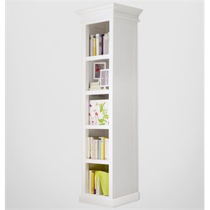beaumont lane 5 shelf bookshelf in pure white
