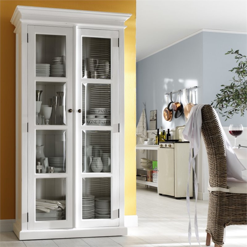 Beaumont Lane Curio Cabinet in Pure White