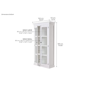 Beaumont Lane Curio Cabinet in Pure White