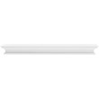 Beaumont Lane Solid Mahogany White Wall Shelf Rectangular Hand Finished 47.24
