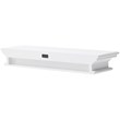 Beaumont Lane Solid Mahogany White Wall Shelf Rectangular Hand Finished 47.24