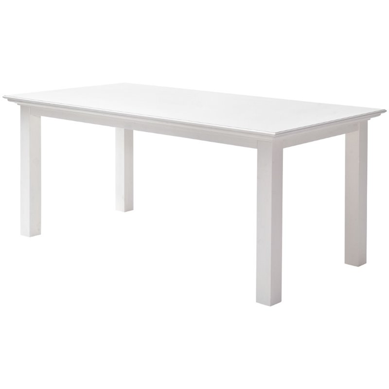 Pure white dining online table