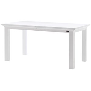 beaumont lane extendable dining table in pure white