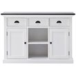 Beaumont Lane 2 Basket Buffet in Pure White and Black