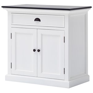 beaumont lane medium buffet in pure white and black