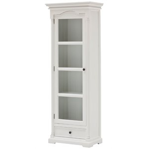 beaumont lane curio cabinet in pure white