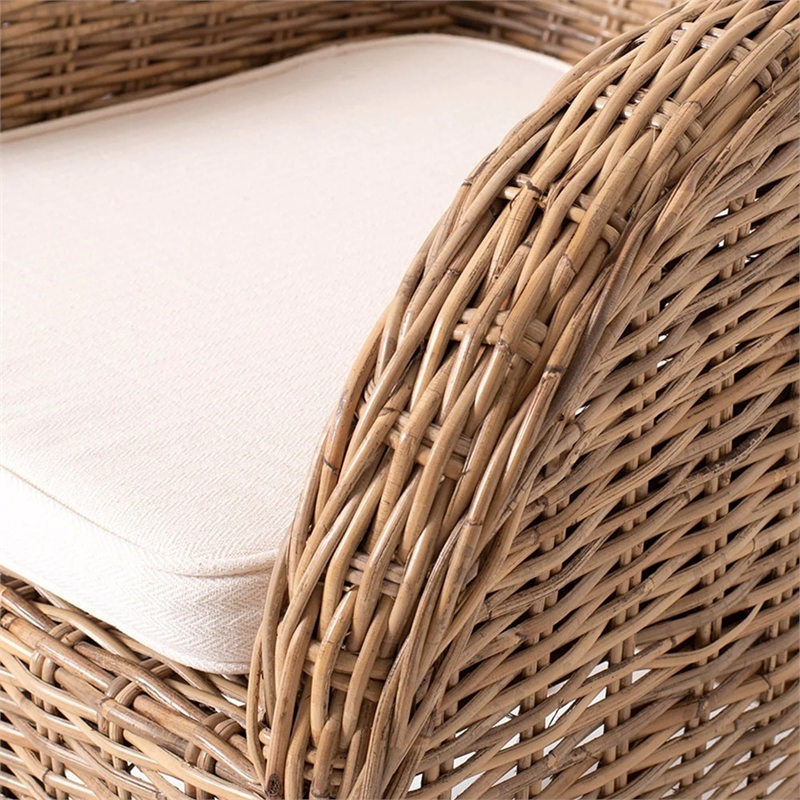 Beaumont Lane Dining Chair with Cushion in Natural (Set of 2)